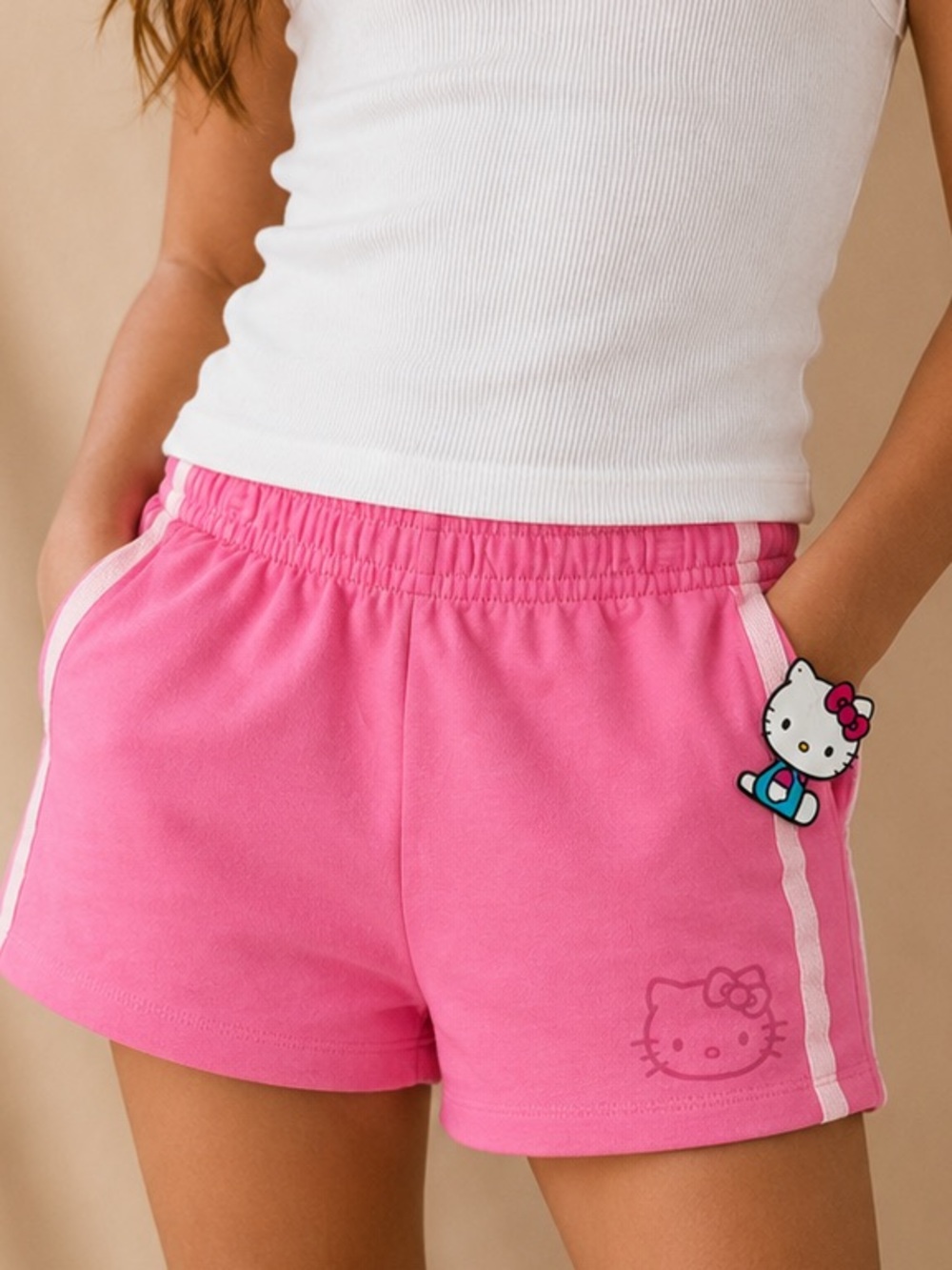 Hello Kitty Sanrio Pink Shorts NWT Youth XL 14/16